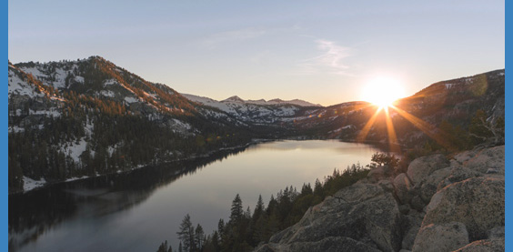 mountain sunrise